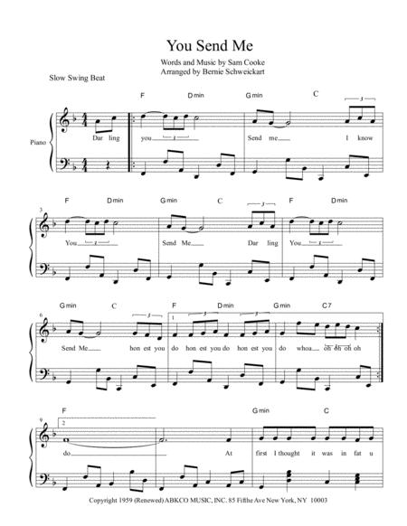 You Send Me Sheet Music