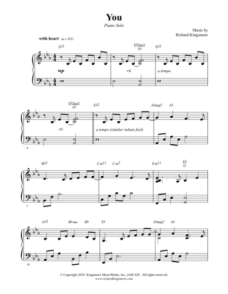 You Sheet Music