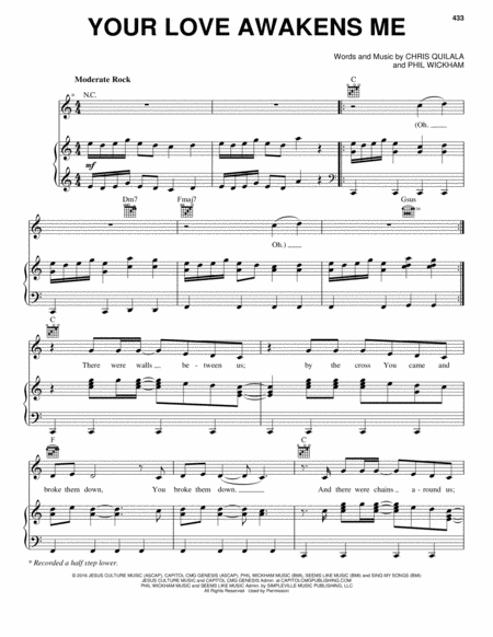 Your Love Awakens Me Sheet Music