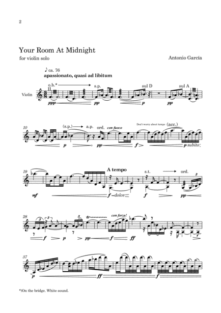 Your Room At Midnight Sheet Music