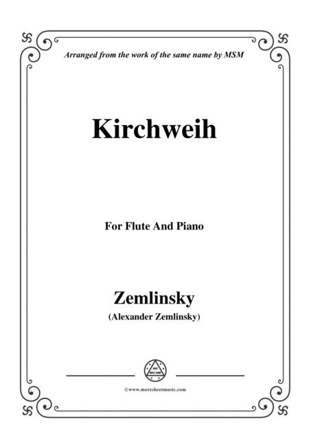 Free Sheet Music Zemlinsky Kirchweih For Flute And Piano
