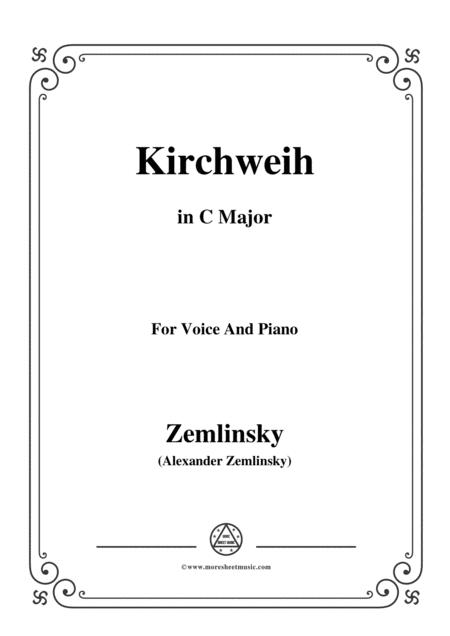 Free Sheet Music Zemlinsky Kirchweih In C Major