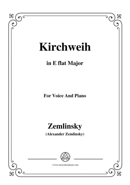 Free Sheet Music Zemlinsky Kirchweih In E Flat Major