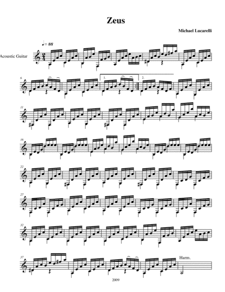 Zeus Sheet Music