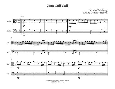 Zum Gali Gali Viola And Cello Duet Sheet Music