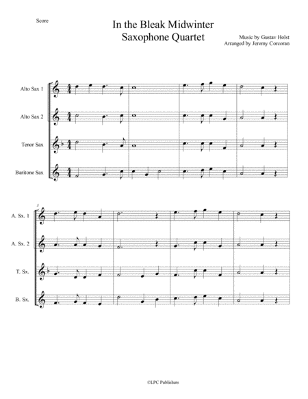 10 Christmas Carols For Saxophone Quartet Page 2