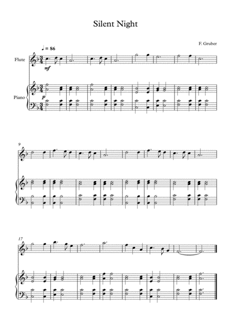 10 Easy Classical Pieces For Flute Piano Vol 2 Page 2