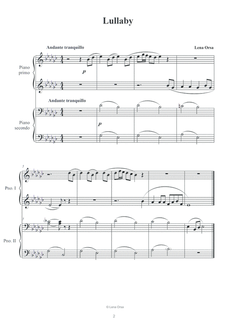 10 Four Hand Pieces For Piano Page 2