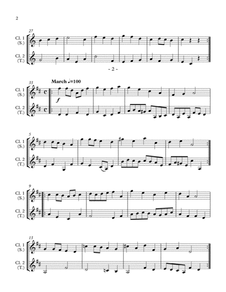 10 Little Duets For Teacher And Student 2 Clarinets Page 2
