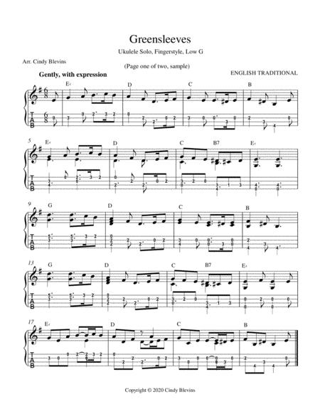 10 Songs For Christmas Ukulele Solos Fingerstyle Low G Page 2