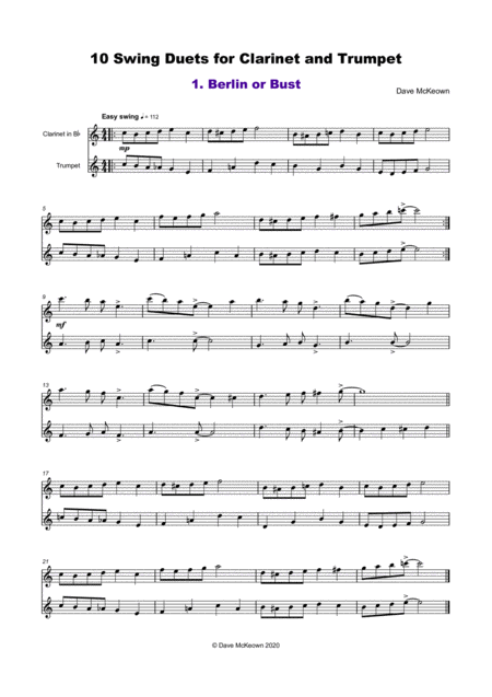 10 Swing Duets For Clarinet And Trumpet Page 2