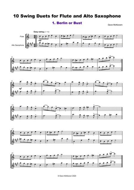 10 Swing Duets For Flute And Alto Saxophone Page 2