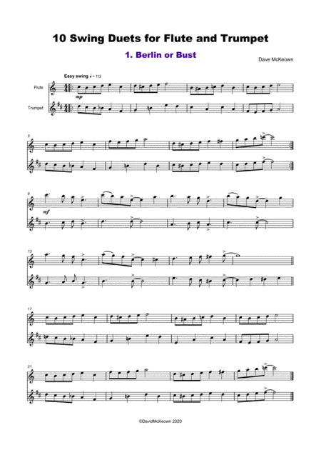 10 Swing Duets For Flute And Trumpet Page 2