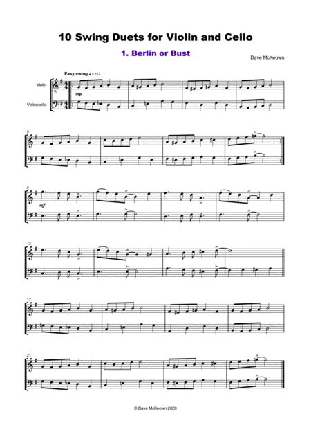 10 Swing Duets For Violin And Cello Page 2