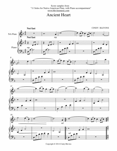 11 Solos For Native American Flute With Optional Piano Accompaniment Page 2