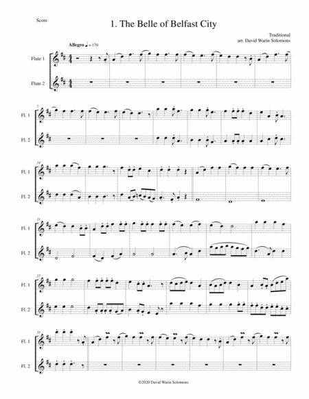 12 Flute Duos Based On Folksongs And Old Time Music Hall Songs Page 2