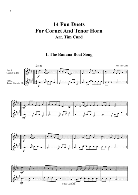 14 Fun Duets For Cornet And Tenor Horn Page 2