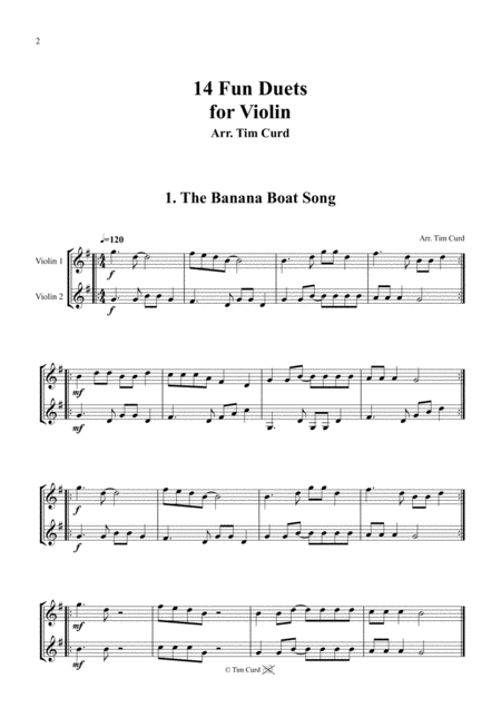 14 Fun Duets For Violin Page 2