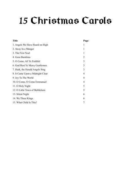 15 Christmas Carols Page 2