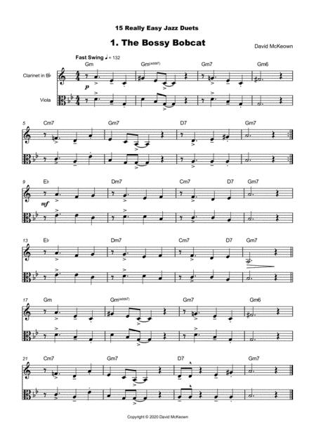 15 Really Easy Jazz Duets For Cool Cats For Clarinet And Viola Duet Page 2