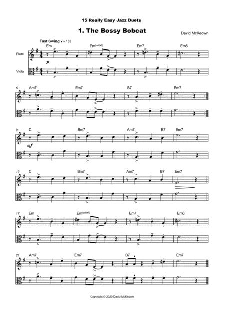 15 Really Easy Jazz Duets For Cool Cats For Flute And Viola Duet Page 2