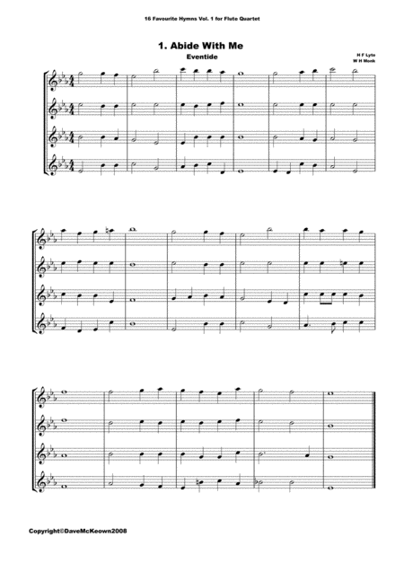 16 Favourite Hymns For Flute Quartet Vol 1 Page 2