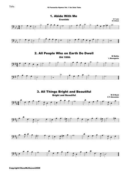 16 Favourite Hymns Vol 1 For Solo Tuba Page 2