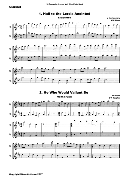 16 Favourite Hymns Vol 2 For Flute Duet Page 2