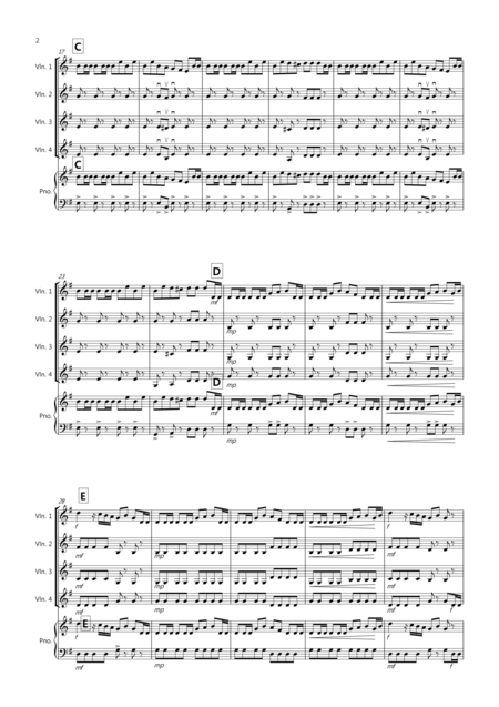 2 Classical Favourites For Violin Quartet Volume Four Page 2