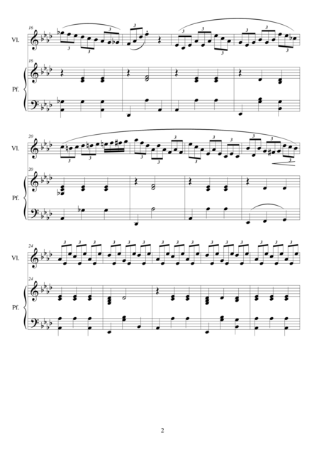 2 Waltzes For Violin And Piano Page 2