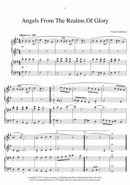 22 Christmas Carols For Piano Duet Page 2