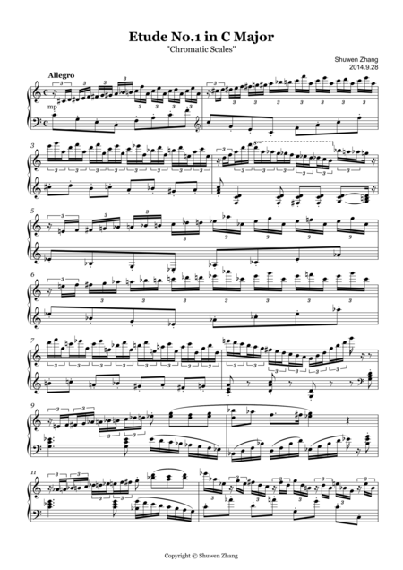 24 Etudes No 1 In C Major Chromatic Scales Page 2