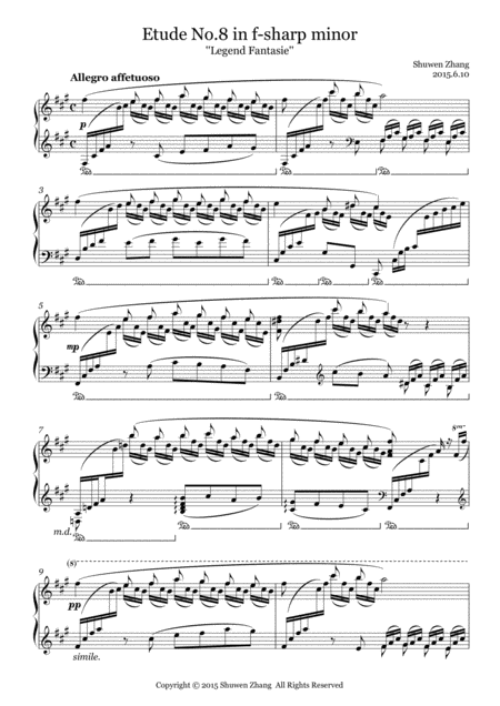 24 Etudes No 8 In F Sharp Minor Legend Fantasie Page 2