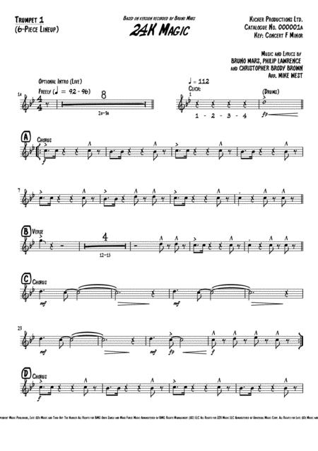 24k Magic Bruno Mars 6 Piece Brass Section Page 2