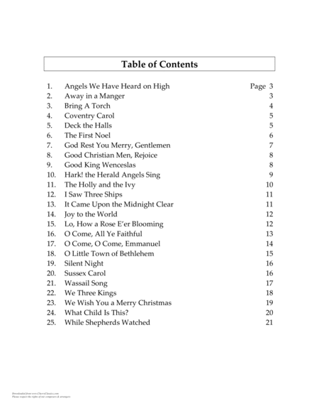 25 Christmas Carol Favorites For 4 Part Brass Ensemble Page 2