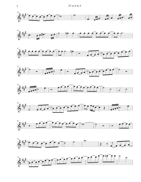25 Or 6 To 4 Alto Sax Gtr Solo Incl Page 2