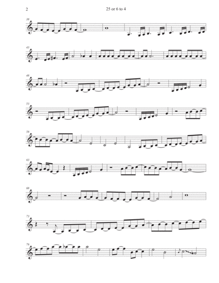 25 Or 6 To 4 Violin Gtr Solo Incl Page 2