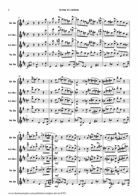 26 2 By John Coltrane For Saxophone Quintet Page 2