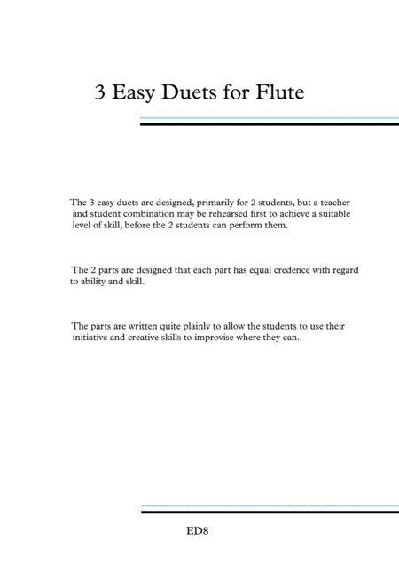 3 Easy Duets For Flute Page 2