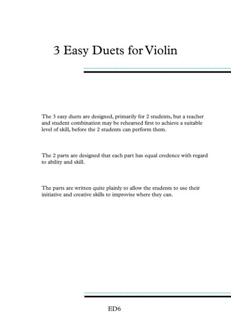 3 Easy Duets For Violin Page 2