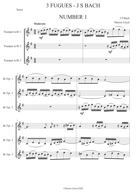 3 Fugues Js Bach Trumpet Trio Page 2