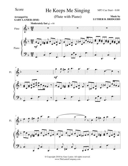 3 Hymns Of Joy For Flute And Piano With Score Parts Page 2