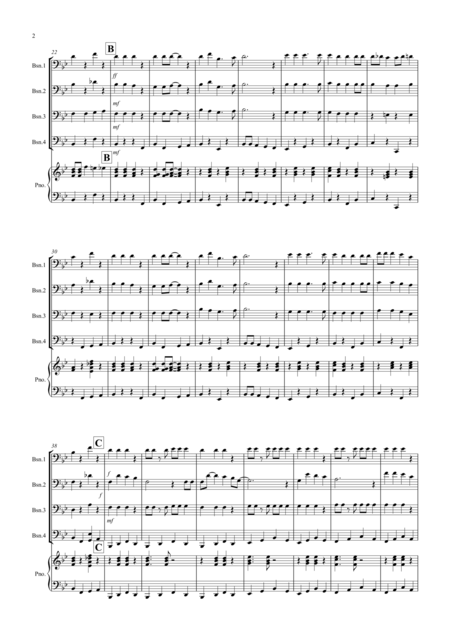 3 Jazzy Christmas Pieces For Bassoon Quartet Page 2