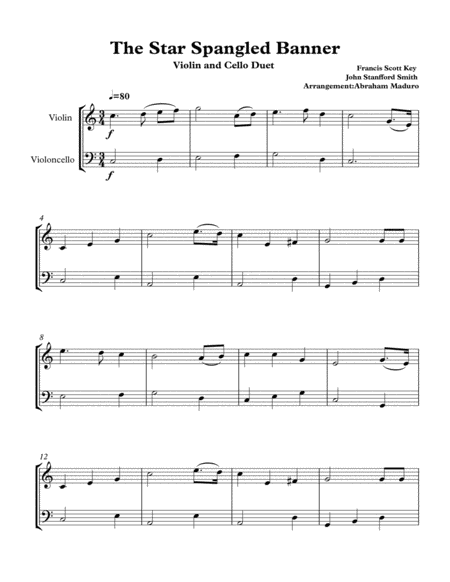 3 Patriotic American Songs Violin Cello Duet Page 2