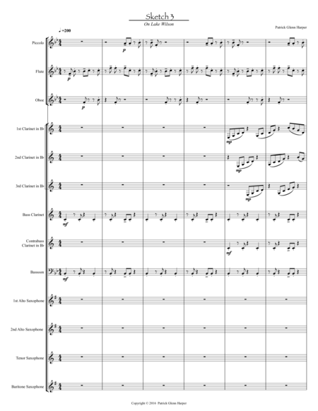 3 Sketches For Woodwind Ensemble Movement 3 On Lake Wilson Page 2