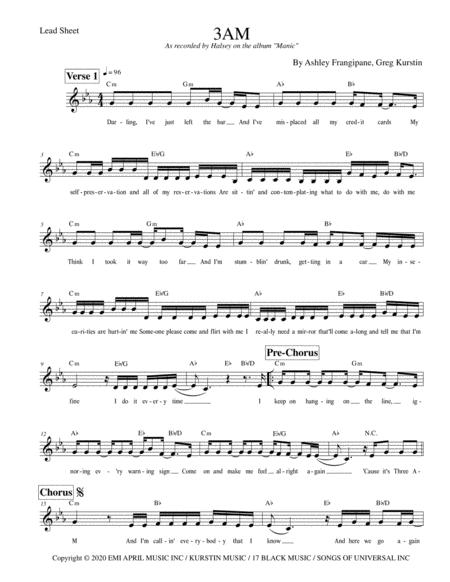 3am Halsey Lead Sheet Page 2