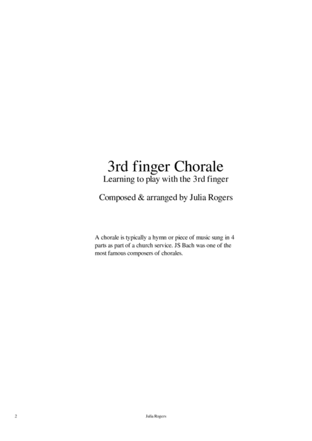 3rd Finger Chorale Page 2