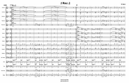 5 Minus 2 Big Band Sheet Music Page 2