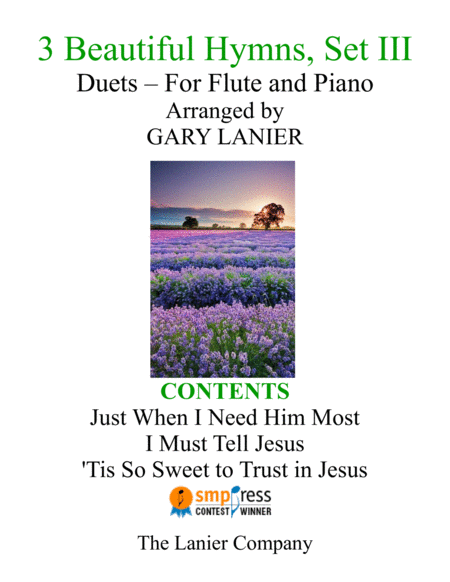 6 Beautiful Hymns Set Iii Iv Duets Flute And Piano With Parts Page 2