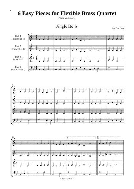 6 Easy Pieces For Flexible Brass Ensemble Page 2